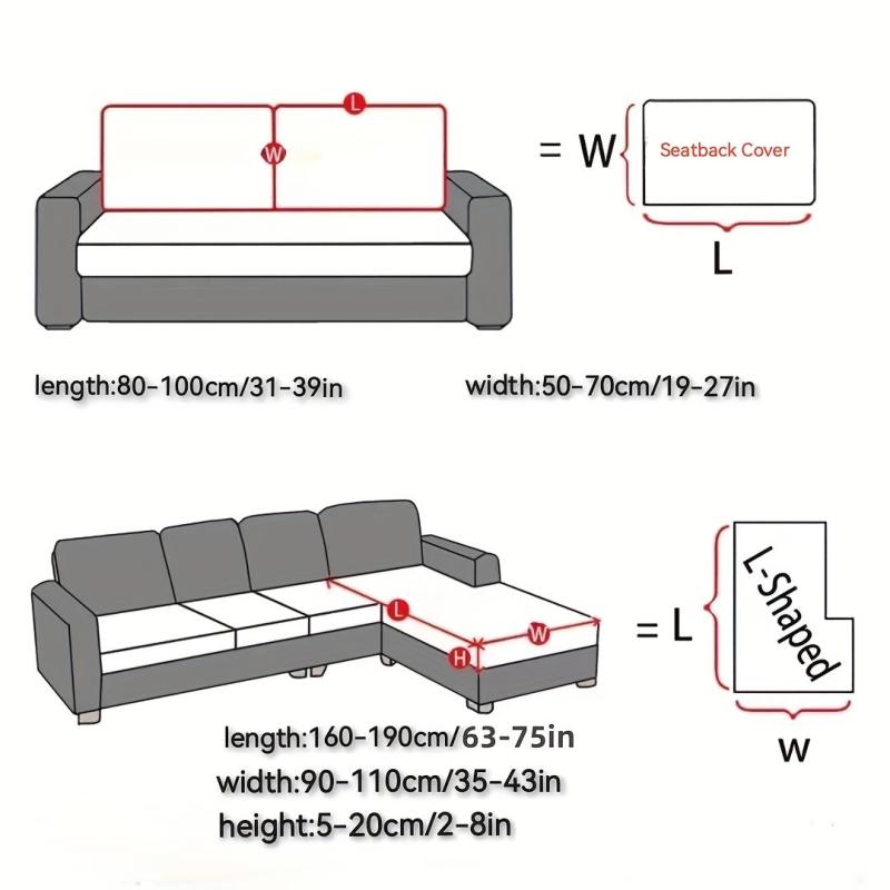 Polar Fleece Elastic Sofa Slipcover Non-slip Couch Cover