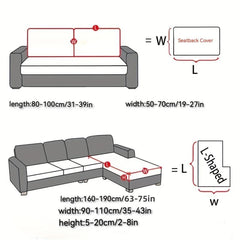 Polar Fleece Elastic Sofa Slipcover Non-slip Couch Cover