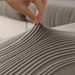 Polar Fleece Elastic Sofa Slipcover Non-slip Couch Cover