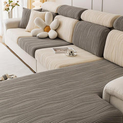 Polar Fleece Elastic Sofa Slipcover Non-slip Couch Cover