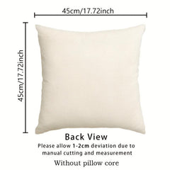 4pcs Christmas Pillow Case Reindeer Eucalyptus Square Cushion Cover