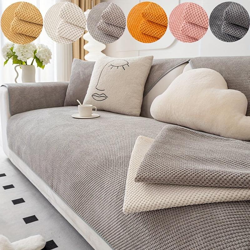 1pc Sofa Slipcover Non-slip Couch Cover Pet Friendly Furniture Protector