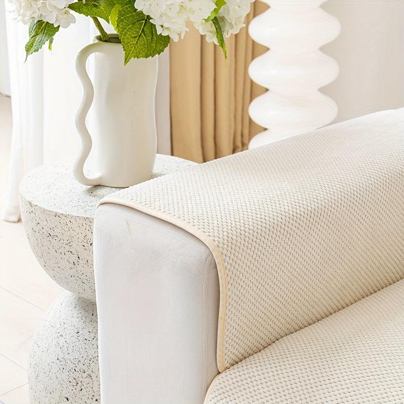 1pc Sofa Slipcover Non-slip Couch Cover Pet Friendly Furniture Protector