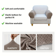 2pcs Knitted Armrest Covers Soft Arm Covers for Chairs Sofa