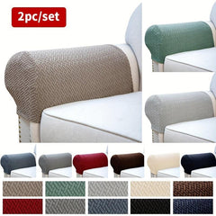 2pcs Knitted Armrest Covers Soft Arm Covers for Chairs Sofa