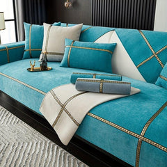 Chenille Sofa Slipcover Non-Slip Furniture Protector