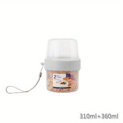 Portable Double Layer Fresh-keeping Box Hiking Lunch Box