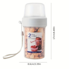 Portable Double Layer Fresh-keeping Box Hiking Lunch Box