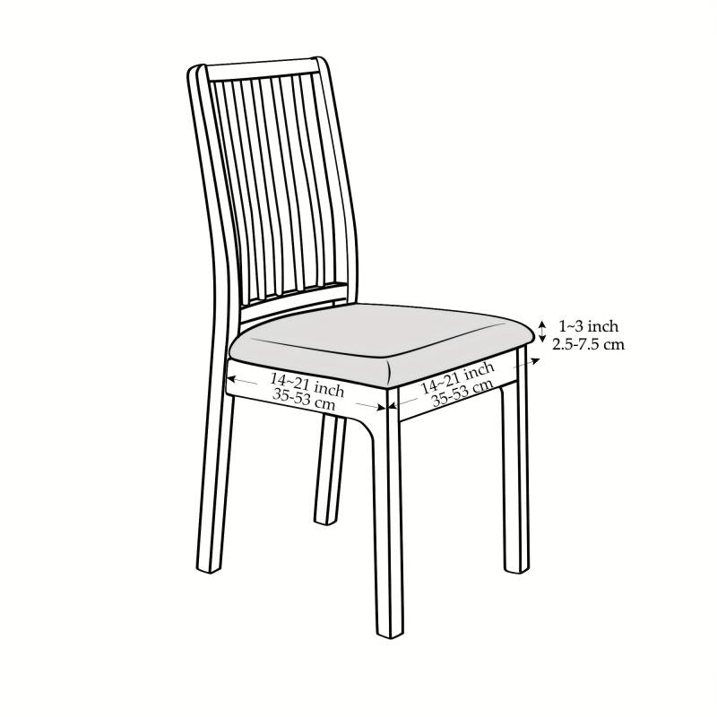 Waterproof Dining Chair Seat Covers Stretch Chair Slipcover Furniture Protector