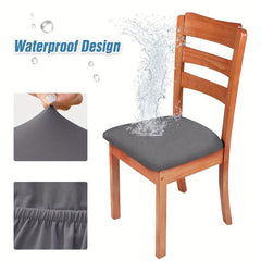 Waterproof Dining Chair Seat Covers Stretch Chair Slipcover Furniture Protector