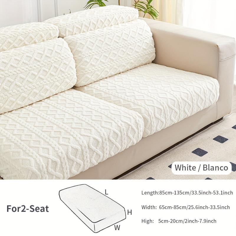 Plush Non-slip Sofa Cover Anti-Pet Scratching Couch Cover