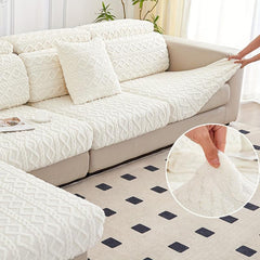 Plush Non-slip Sofa Cover Anti-Pet Scratching Couch Cover