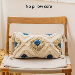 Nordic Style Moroccan Pillow Covers with 3D Geometry Embroidery