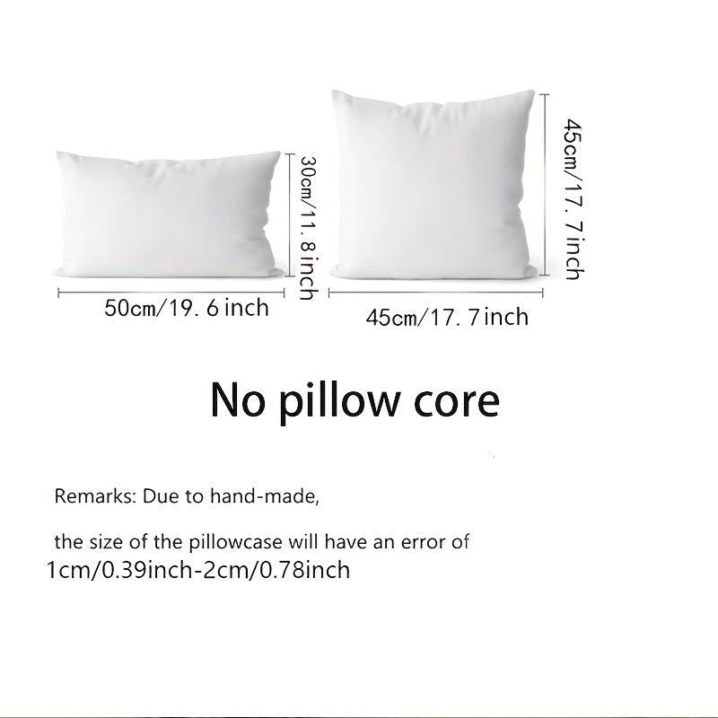 Nordic Style Moroccan Pillow Covers with 3D Geometry Embroidery