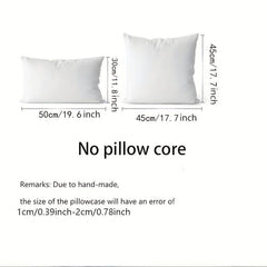 Nordic Style Moroccan Pillow Covers with 3D Geometry Embroidery