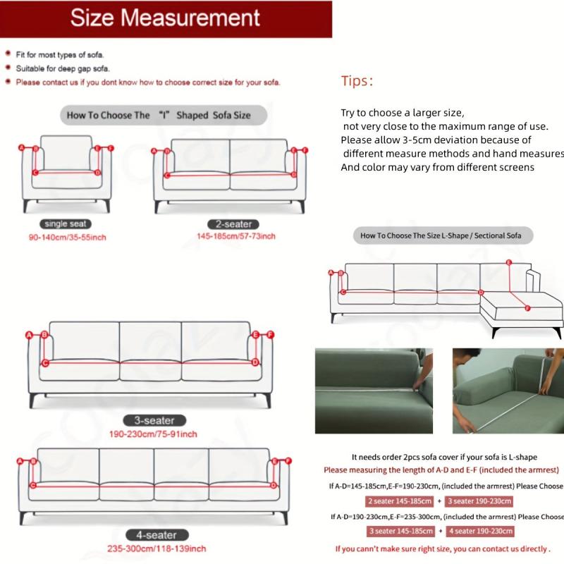 Waterproof Sofa Slipcover Set with Pillowcases