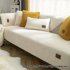 Sherpa Velvet Sofa Slipcover Pets Dog Friendly Sherpa Fleece