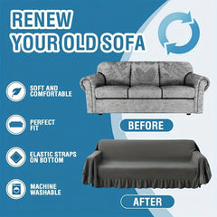 Stylish Sofa Slipcover With Skirt