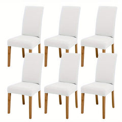 Solid Elastic Dining Chair Slipcovers Stretch Chair Slipcover for Home Decor