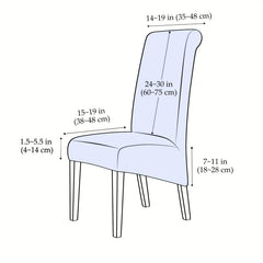 Velvet Dining Chair Slipcover for Banquets and Home Decor