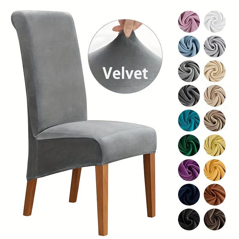 Velvet Dining Chair Slipcover for Banquets and Home Decor
