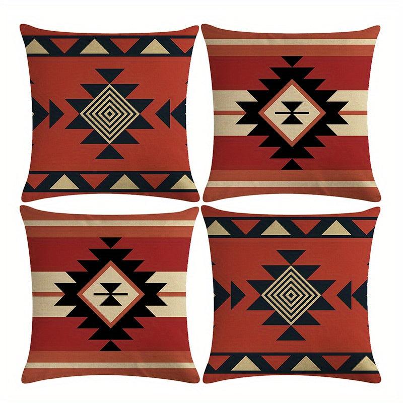 Ethnic Geometric Pattern Pillowcases 45x72 Set of 2