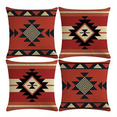 Ethnic Geometric Pattern Pillowcases 45x72 Set of 2