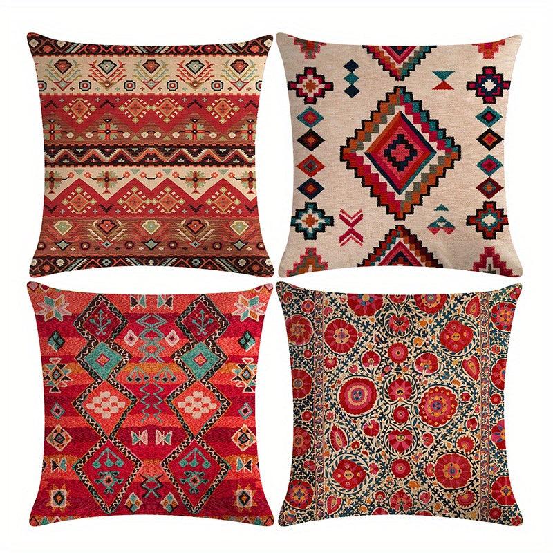 Ethnic Geometric Pattern Pillowcases 45x72 Set of 2