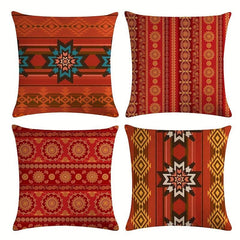 Ethnic Geometric Pattern Pillowcases 45x72 Set of 2