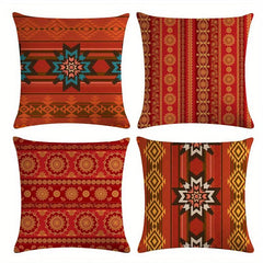 Ethnic Geometric Pattern Pillowcases 45x72 Set of 2