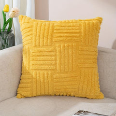1pc Snowflake Velvet Decor Throw Pillowcase