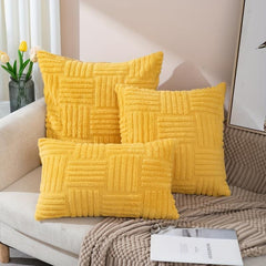 1pc Snowflake Velvet Decor Throw Pillowcase