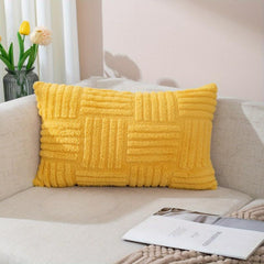 1pc Snowflake Velvet Decor Throw Pillowcase