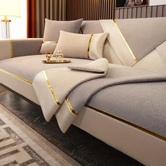 Nordic Style Sofa Slipcover Chenille Sofa Cover Modern Furniture Protector