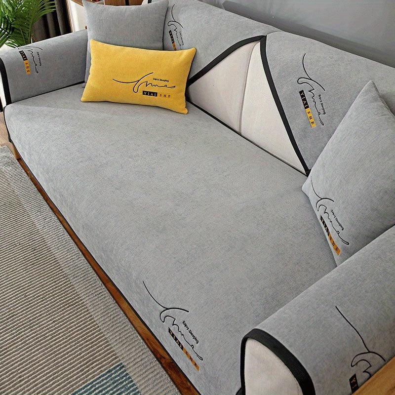 Chenille Sofa Slipcover Universal Furniture Protector for Living Room