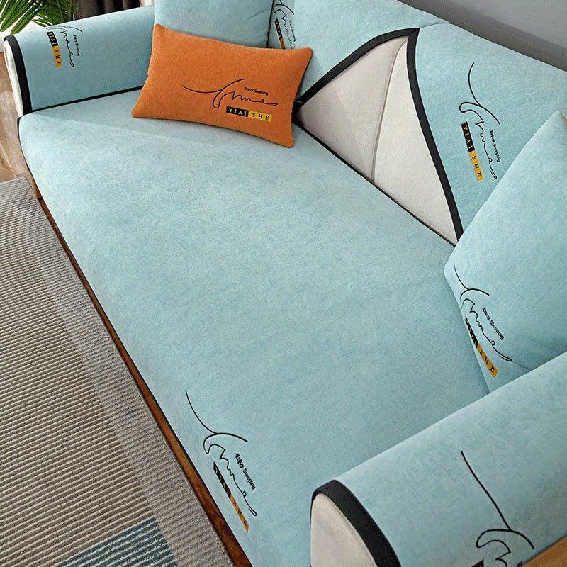 Chenille Sofa Slipcover Universal Furniture Protector for Living Room