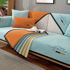 Chenille Sofa Slipcover Universal Furniture Protector for Living Room