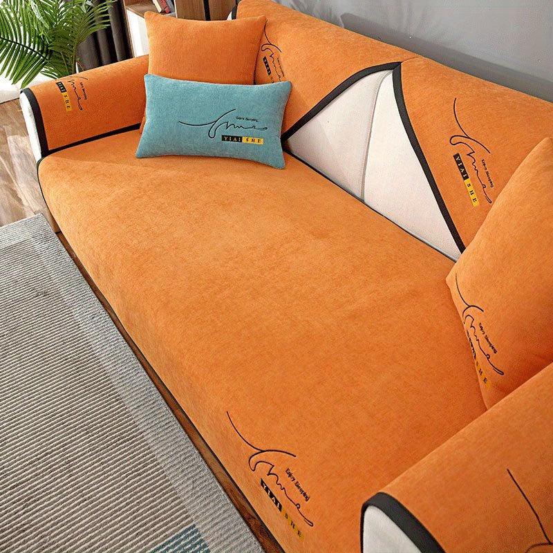 Chenille Sofa Slipcover Universal Furniture Protector for Living Room