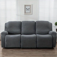 Jacquard Large Leaf Recliner Slipcover Set