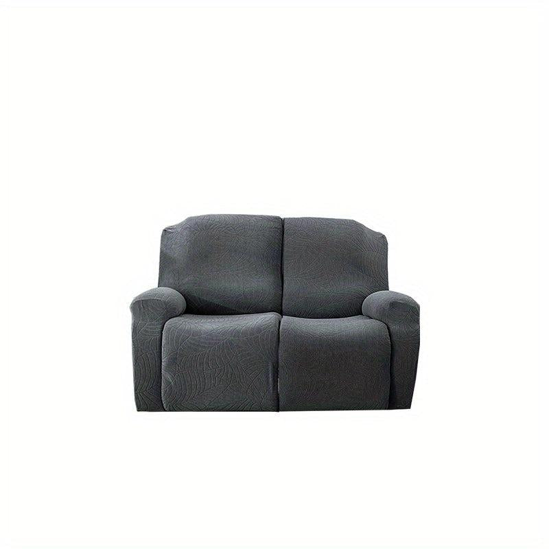 Jacquard Large Leaf Recliner Slipcover Set