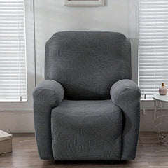 Jacquard Large Leaf Recliner Slipcover Set
