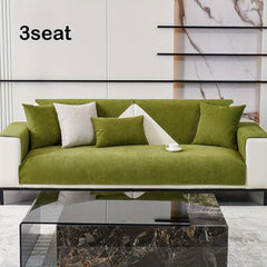 Velvet Sofa Slipcover High Density Anti Cat Scratches