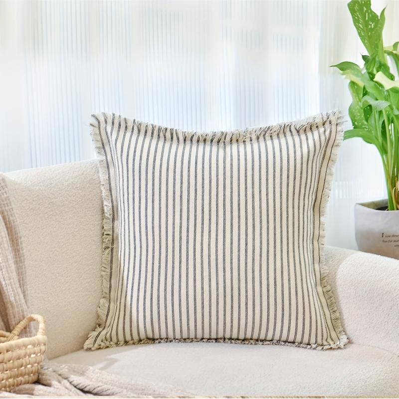 Brushed Tassel Throw Pillow Covers Decor