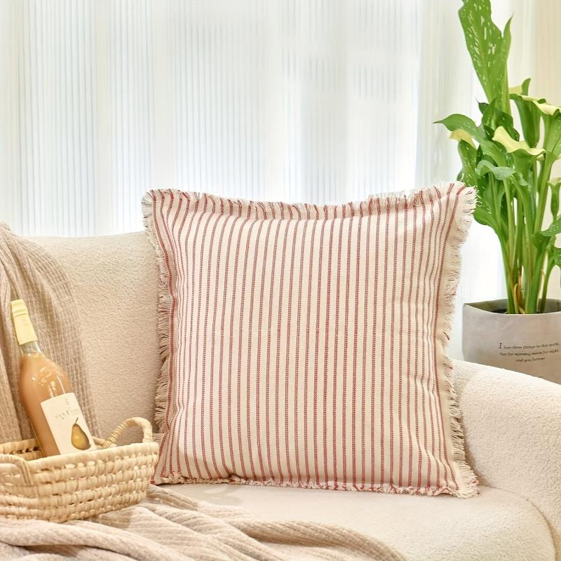 Brushed Tassel Throw Pillow Covers Decor