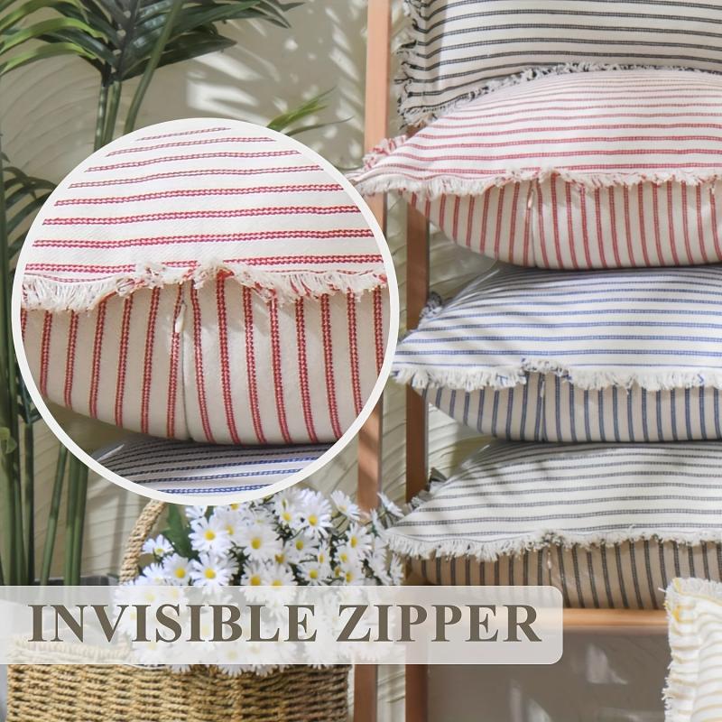 Brushed Tassel Throw Pillow Covers Decor