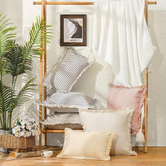 Brushed Tassel Throw Pillow Covers Decor