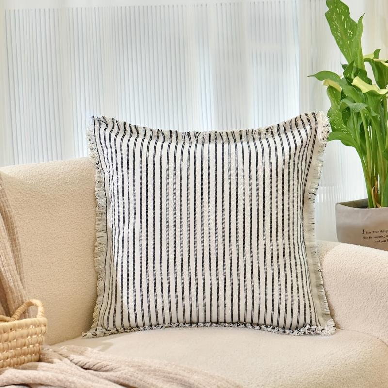 Brushed Tassel Throw Pillow Covers Decor