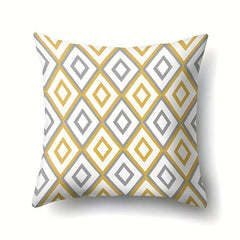 4pcs Floral Striped Throw Pillow Covers - Modern Printed Pillowcase