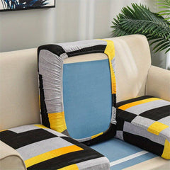 Stretch Milk Silk Printed Sofa Cushion Cover