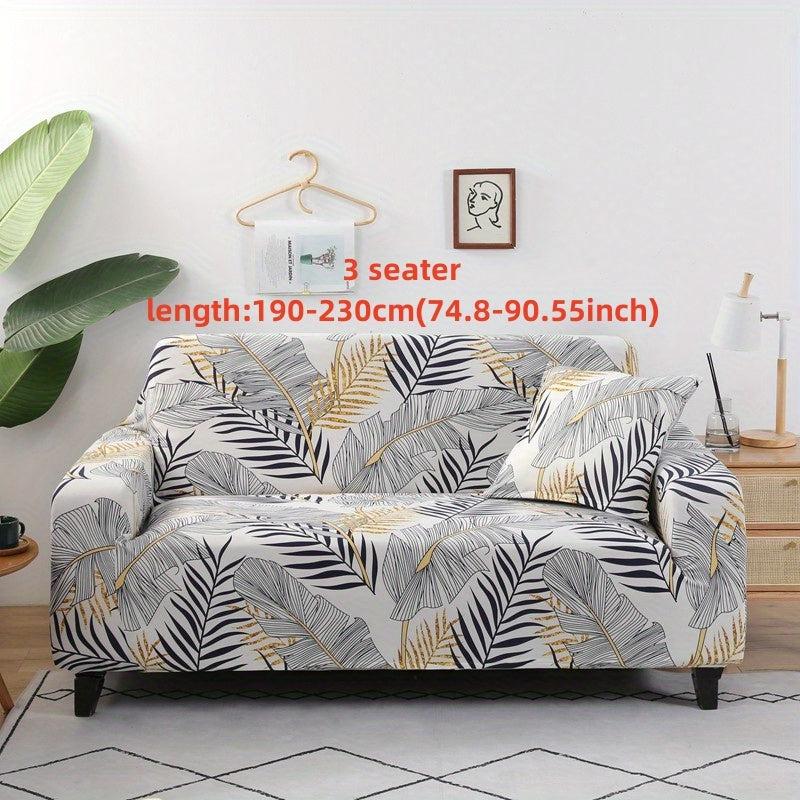 Printed Sofa Cover with Matching Pillowcase for Home Decor